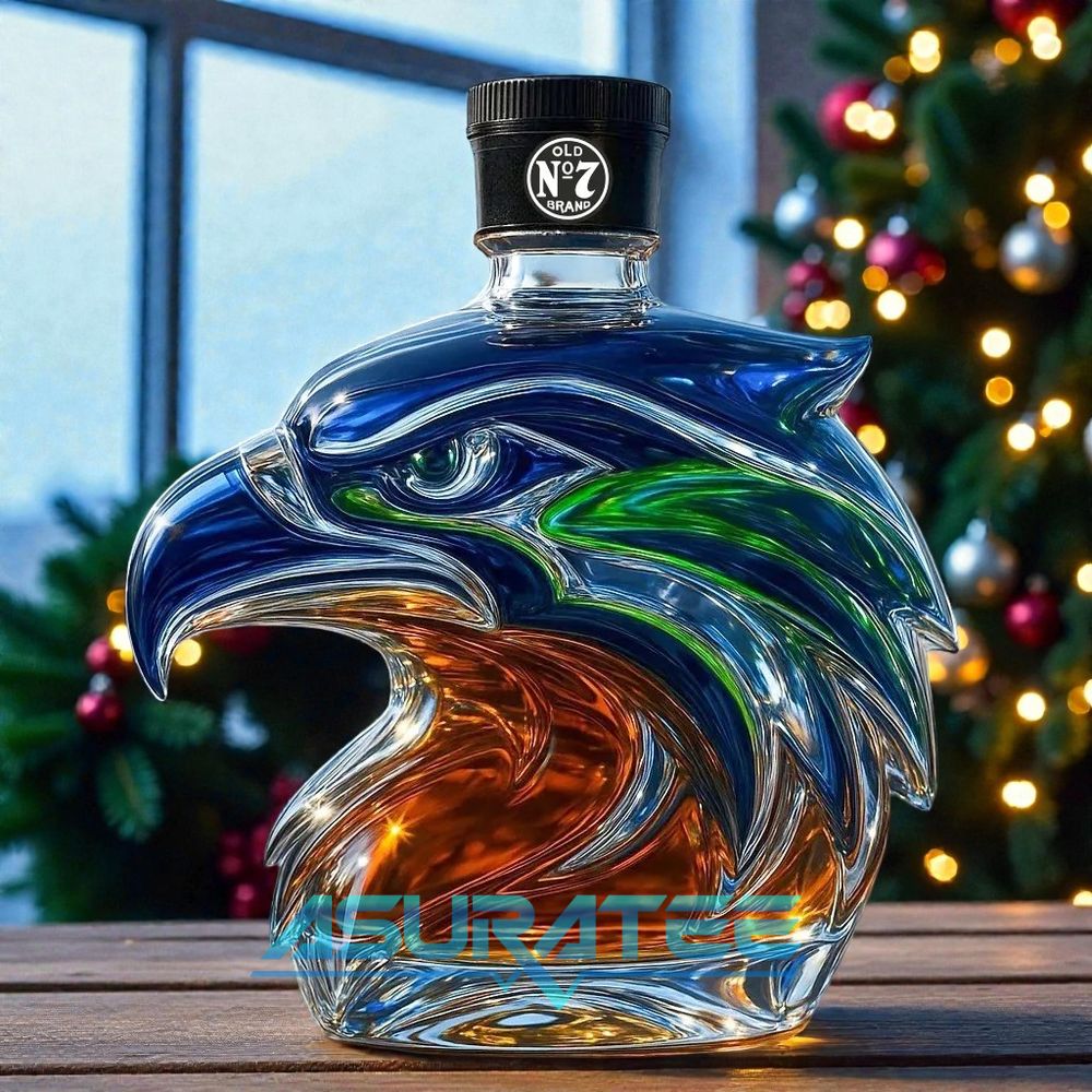 Seattle Seahawks American Football Team Whisky Bottle
