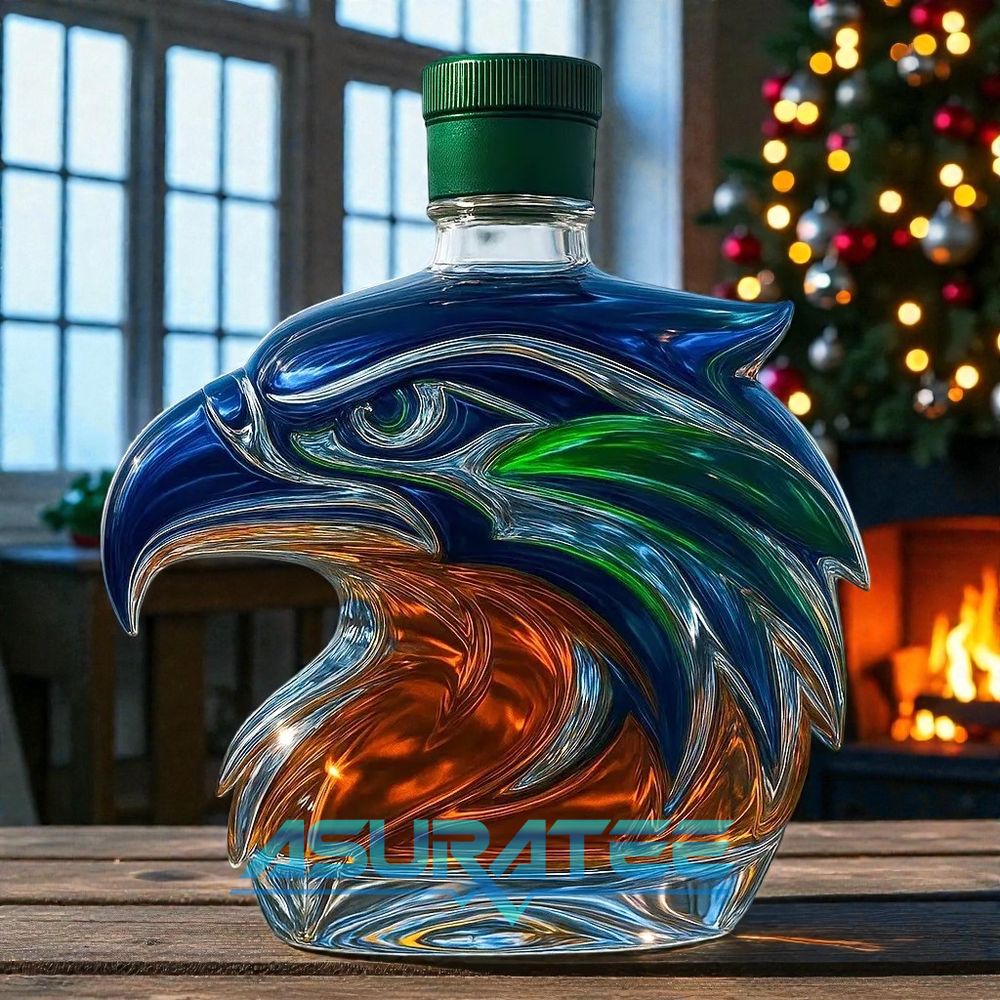 Seattle Seahawks American Football Team Whisky Bottle