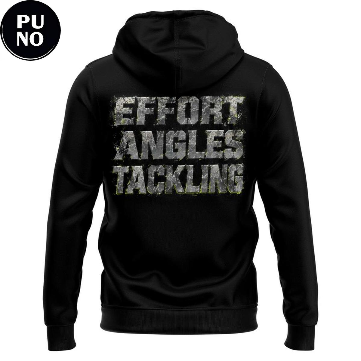 Seattle Seahawks Coach Mike Macdonald 2026 Effort Angles Tackling Hoodie T-Shirt