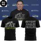 Seattle Seahawks Coach Mike Macdonald 2026 Effort Angles Tackling Hoodie T-Shirt