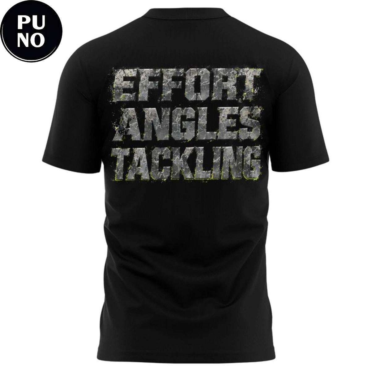 Seattle Seahawks Coach Mike Macdonald 2026 Effort Angles Tackling Hoodie T-Shirt