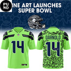 Seattle Seahawks Fine Art Launches Super Bowl LX Personalized Football Jersey