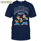 Seattle Seahawks Flintstones Football T Shirt