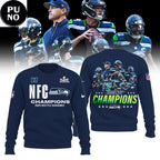 Seattle Seahawks NFC Champions Locker Room Trophy Super Bowl LX Hoodie T-Shirt
