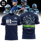 Seattle Seahawks NFC Champions Locker Room Trophy Super Bowl LX Hoodie T-Shirt
