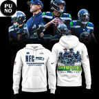 Seattle Seahawks NFC Champions Locker Room Trophy Super Bowl LX Hoodie T-Shirt