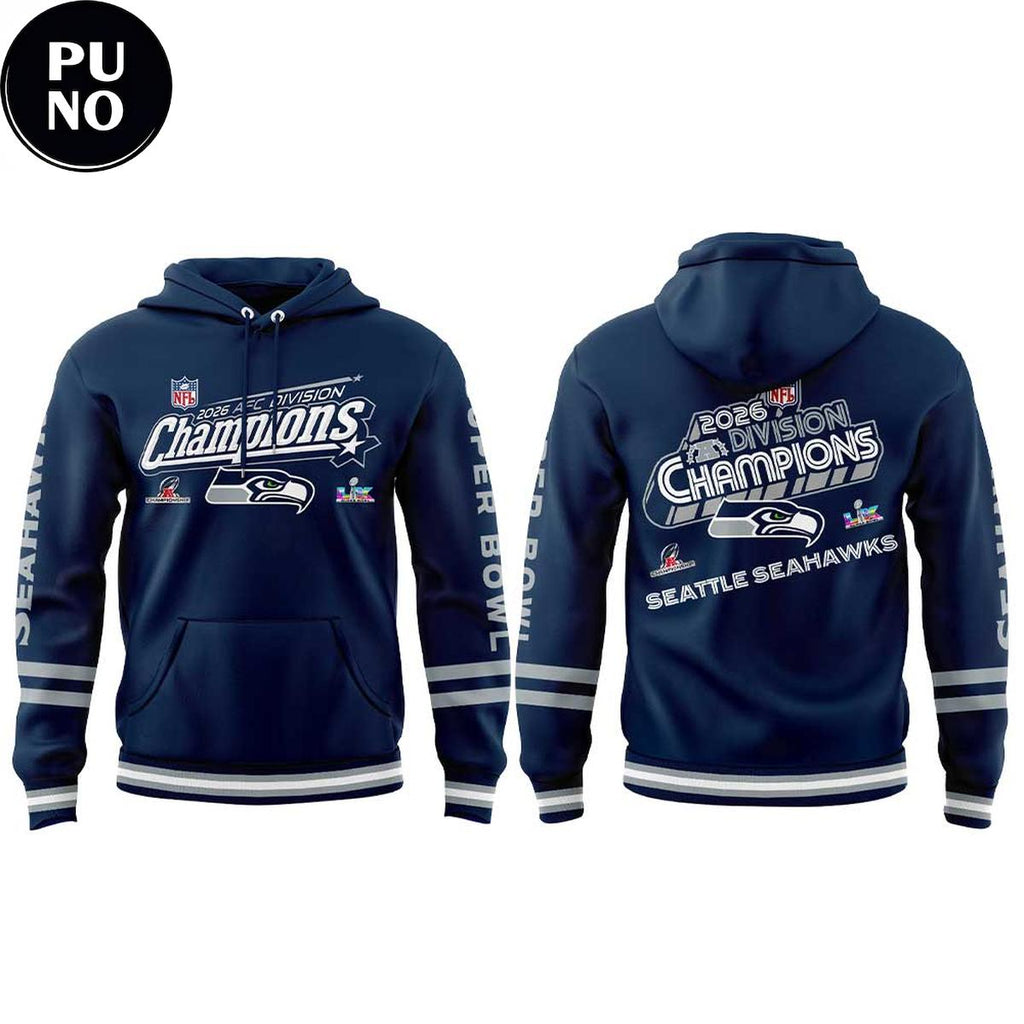 Seattle Seahawks Super Bowl 2026 AFC Division Champions Hoodie T-Shirt