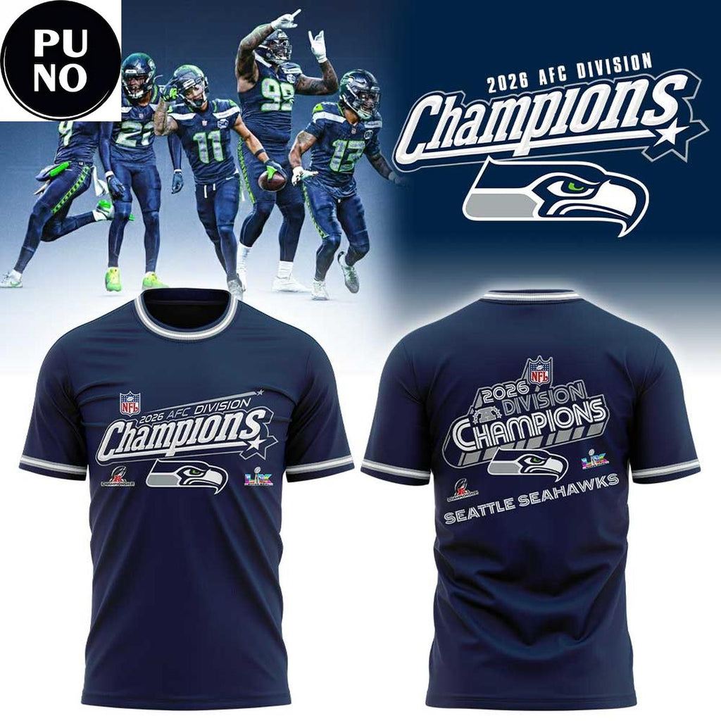 Seattle Seahawks Super Bowl 2026 AFC Division Champions Hoodie T-Shirt