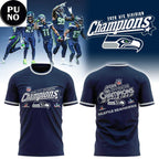 Seattle Seahawks Super Bowl 2026 AFC Division Champions Hoodie T-Shirt