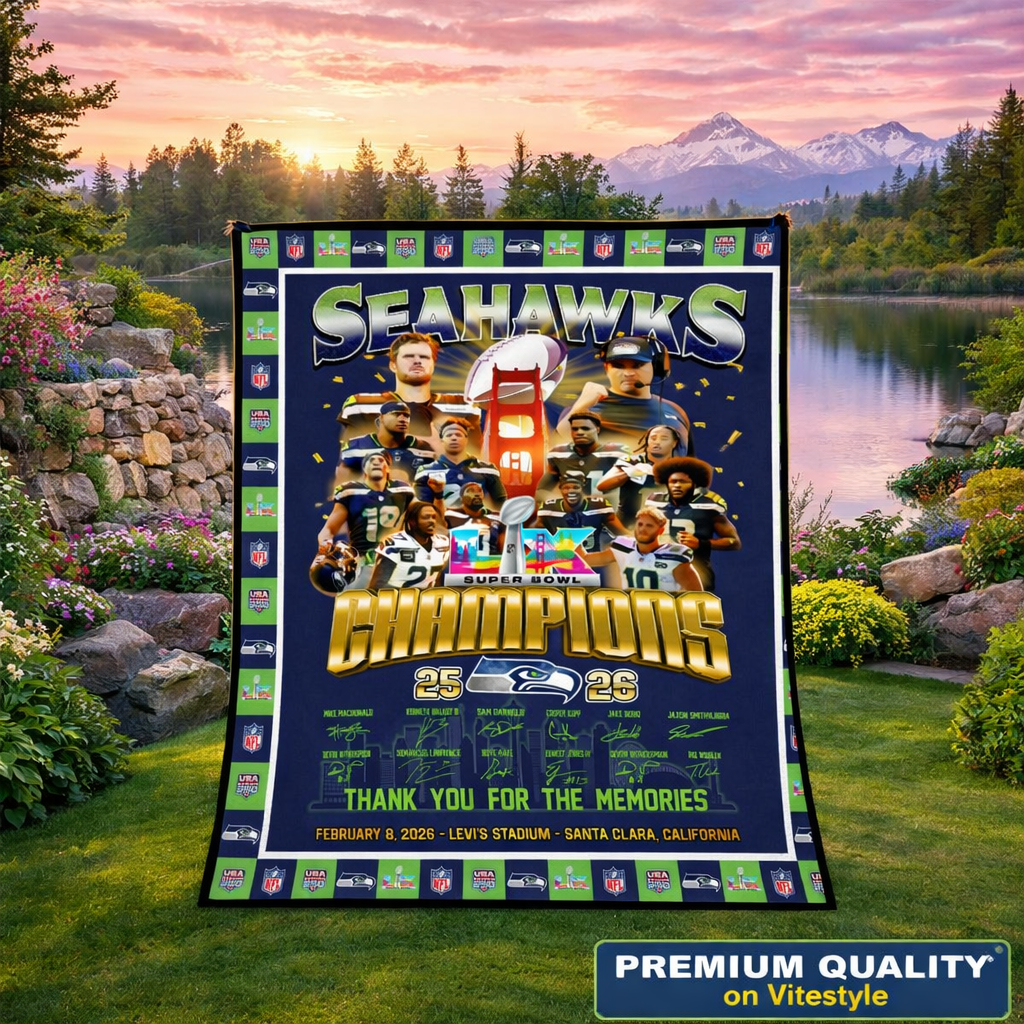 Seattle Seahawks Super Bowl 2026 Rug Carpet