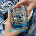 Seattle Seahawks Super Bowl Champions 2026 Whiskey Glass