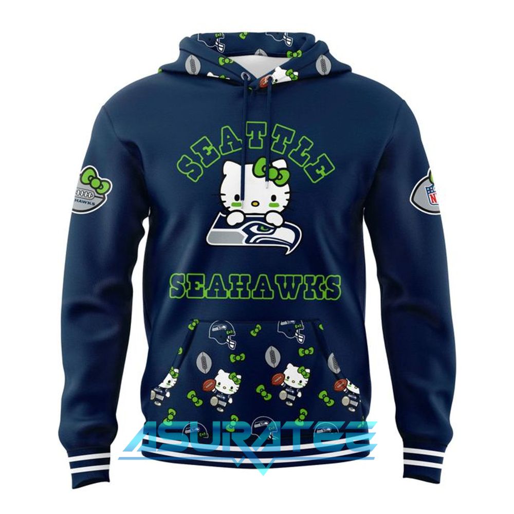 Seattle Seahawks x Hello Kitty Night 2026 Special Hoodie