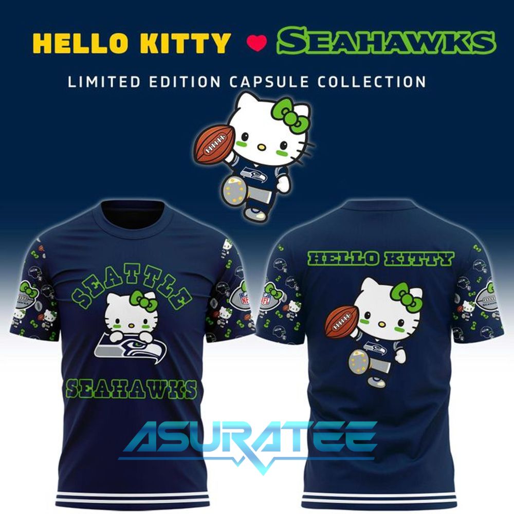 Seattle Seahawks x Hello Kitty Night 2026 Special Shirt