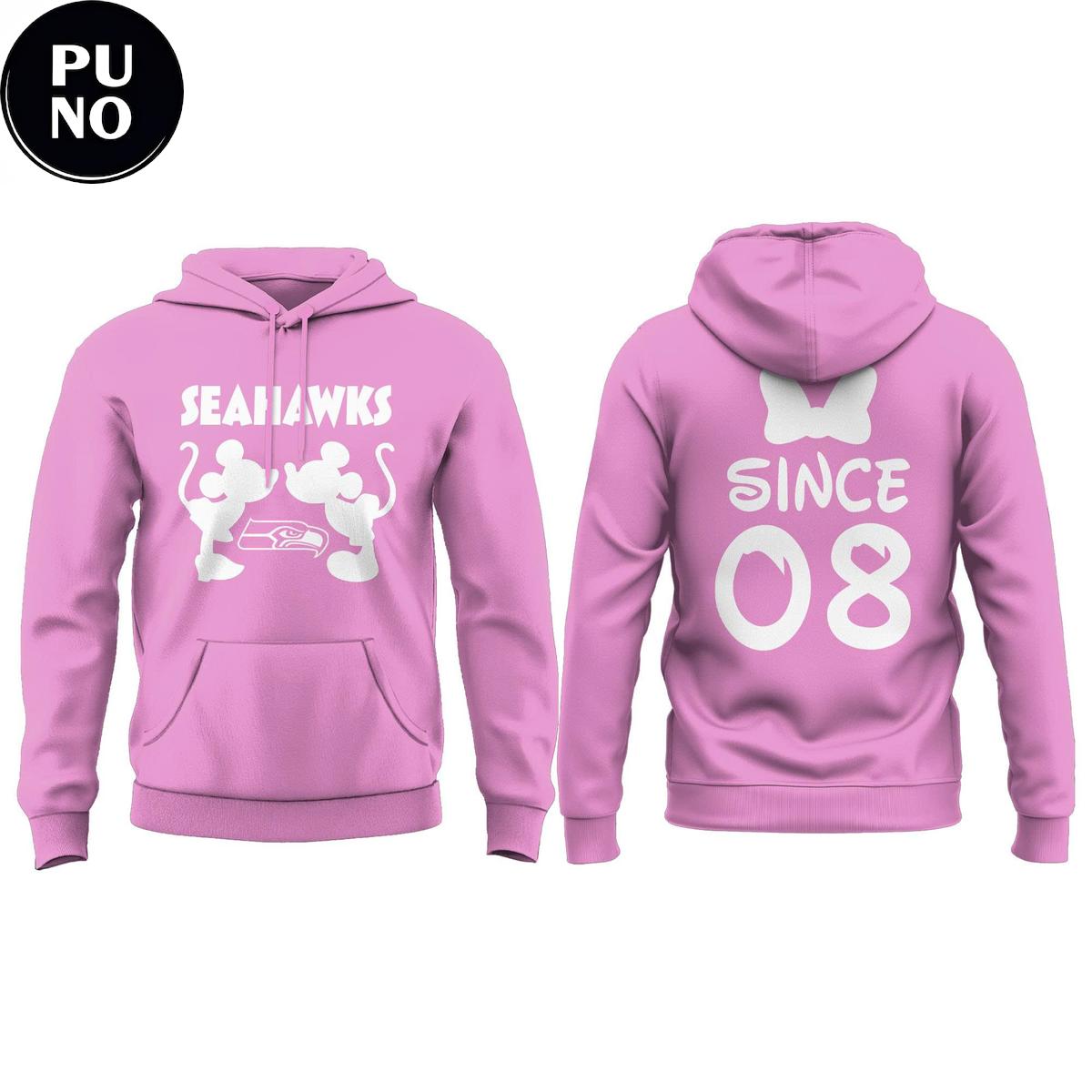 Seattle Seahawks x Mickey Mouse Valentine Day 2026 Personalized Hoodie T-Shirt