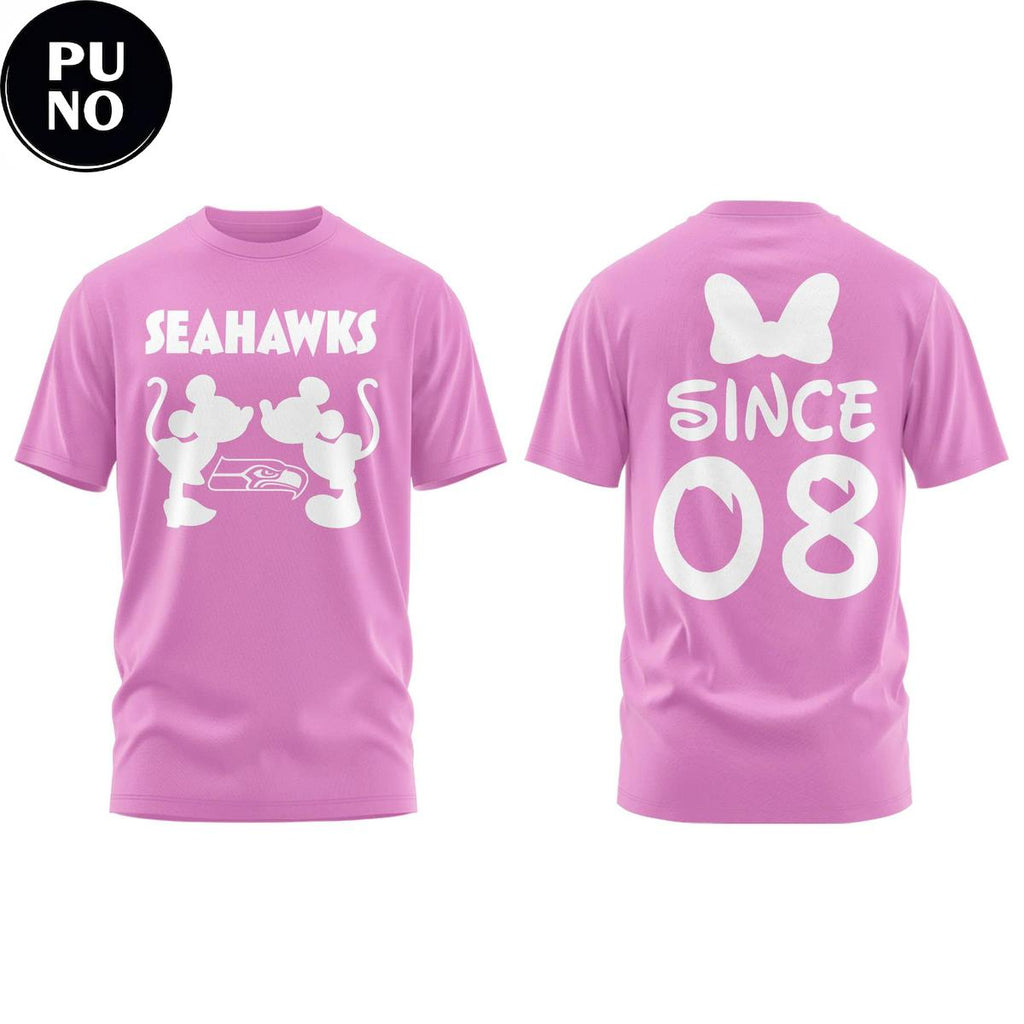 Seattle Seahawks x Mickey Mouse Valentine Day 2026 Personalized Hoodie T-Shirt