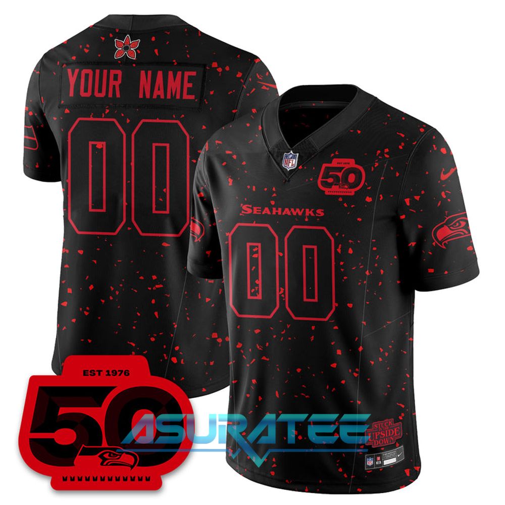 Seattle Seahawks x Stranger Things 5 Limited Custom Jersey