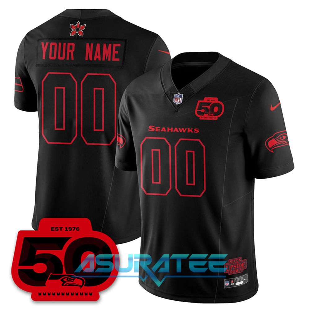 Seattle Seahawks x Stranger Things 5 Limited Custom Jersey