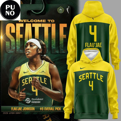 Seattle Storm 2026 Flau’jae Johnson Hoodie T-Shirt
