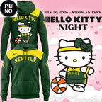 Seattle Storm 2026 Hello Kitty Night Hoodie T-Shirt