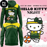 Seattle Storm 2026 Hello Kitty Night Hoodie T-Shirt
