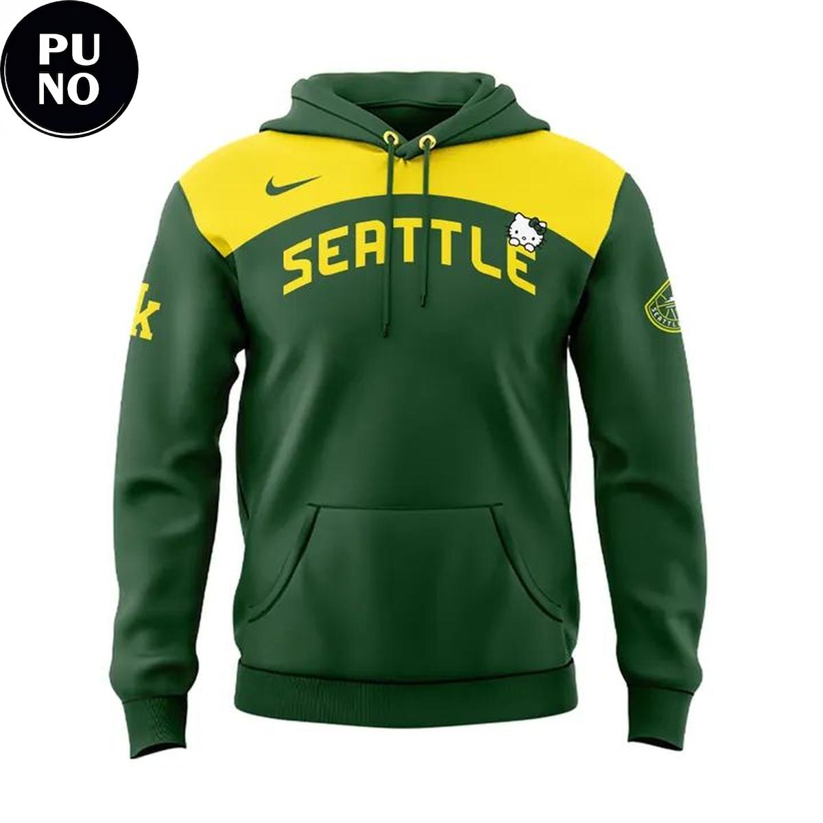 Seattle Storm 2026 Hello Kitty Night Hoodie T-Shirt