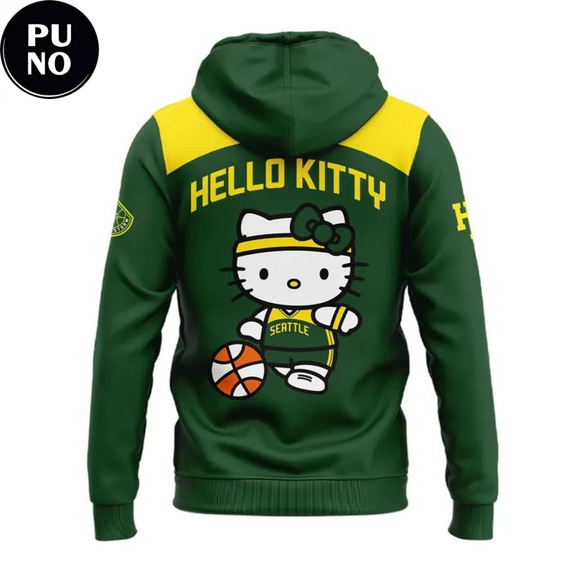 Seattle Storm 2026 Hello Kitty Night Hoodie T-Shirt