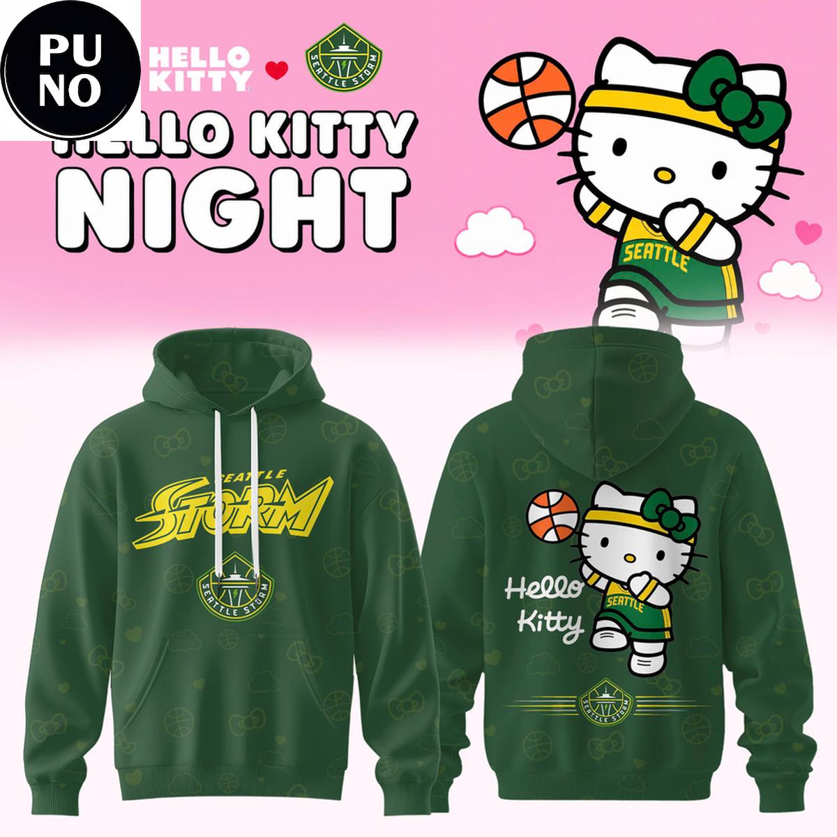 Seattle Storm x Hello Kitty Night 2026 Hoodie T-Shirt