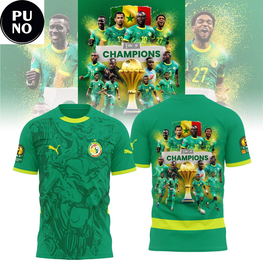Senegal Africa Cup Of Nations Morocco 25 Champions Hoodie T-Shirt