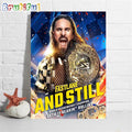 Seth Rollins And Still World Heavyweight Champion At WWE Fastlane Wall Art Poster Canvas