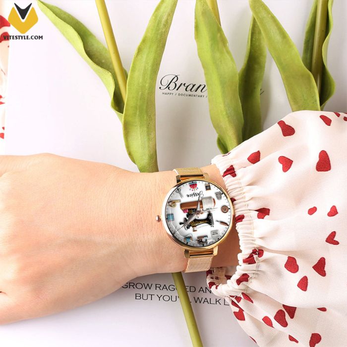 Sewing Time Custom Name Watch