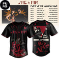 She & Him 2026 Pump Up The Volumes Tour Baseball Jersey