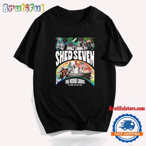 Shed Seven York Museum Gardens Tour T Shirt