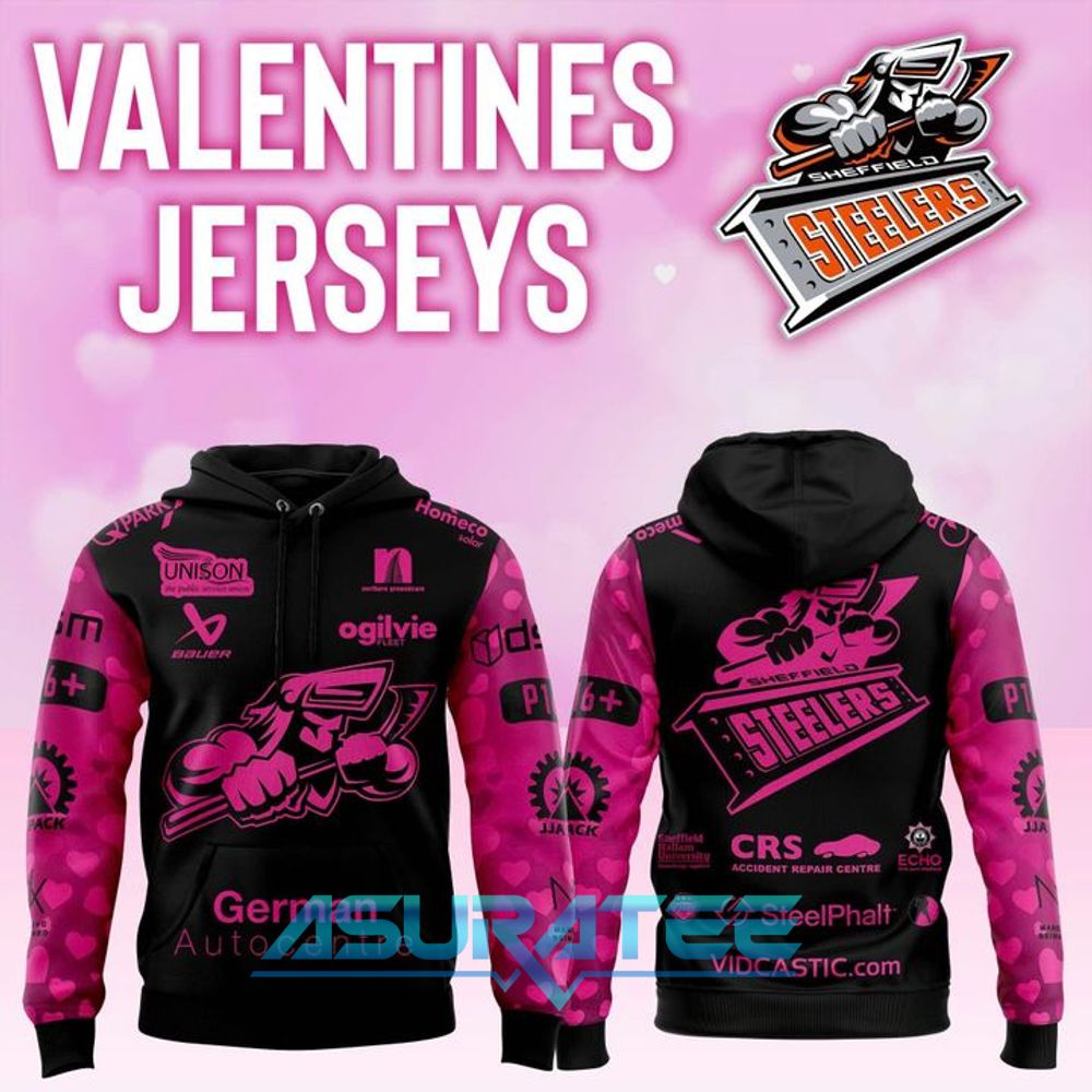 Sheffield Steelers x Valentines 2026 Limited Edition Hoodie