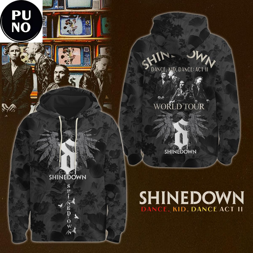 Shinedown Dance, Kid, Dance Act II World Tour 2026 Hoodie T-Shirt