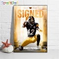Signed James Pierre Cornerback Washington Commanders Wall Art Poster Canvas
