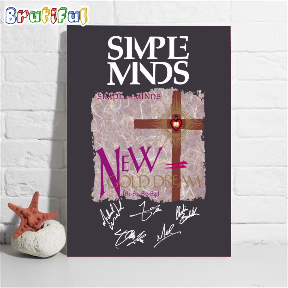 Simple Minds New Gold Dream 81-82-83-84 Wall Art Poster Canvas