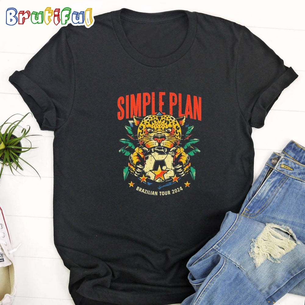 Simple Plan Brazilian Tour 2024 T Shirt