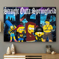 Simpson Family Straight Outta Springfield Poster Canvas
