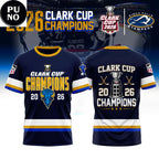 Sioux Falls Stampede 2026 Clark Cup Champions Hoodie T-Shirt