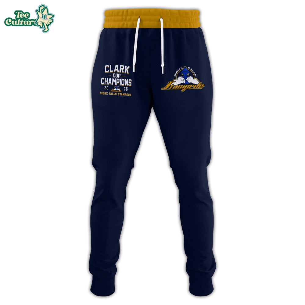 Sioux Falls Stampede 2026 USHL Clark Cup Champions Sweatshirt Limited Edition