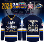 Sioux Falls Stampede Clark Cup Champions 2026 Hockey Jersey