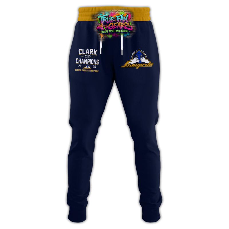 Sioux Falls Stampede Clark Cup Champions 2026 Hockey Jersey