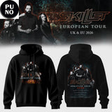 Skillet EU & UK Tour 2026 Schedule Hoodie T-Shirt