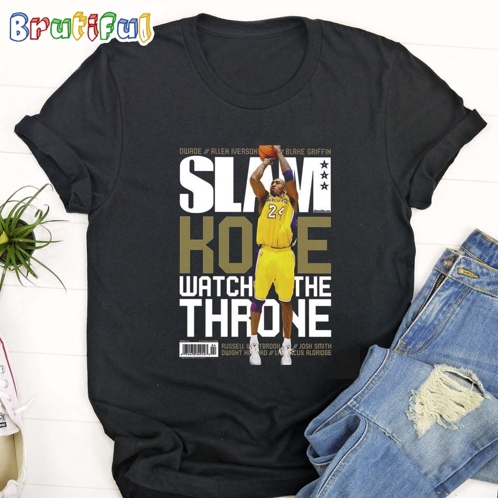 Slam Cover With Kobe Bryant Watch The Throne T Shirt