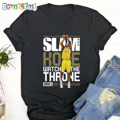 Slam Cover With Kobe Bryant Watch The Throne T Shirt