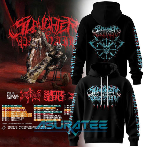 Slaughter To Prevail Viking Europe The Grizzly Winter Tour 2026 Hoodie