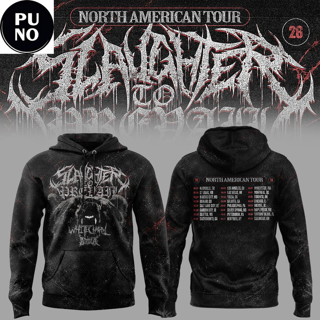 Slaughter to Prevail North American Tour Schedule 2026 Hoodie T-Shirt