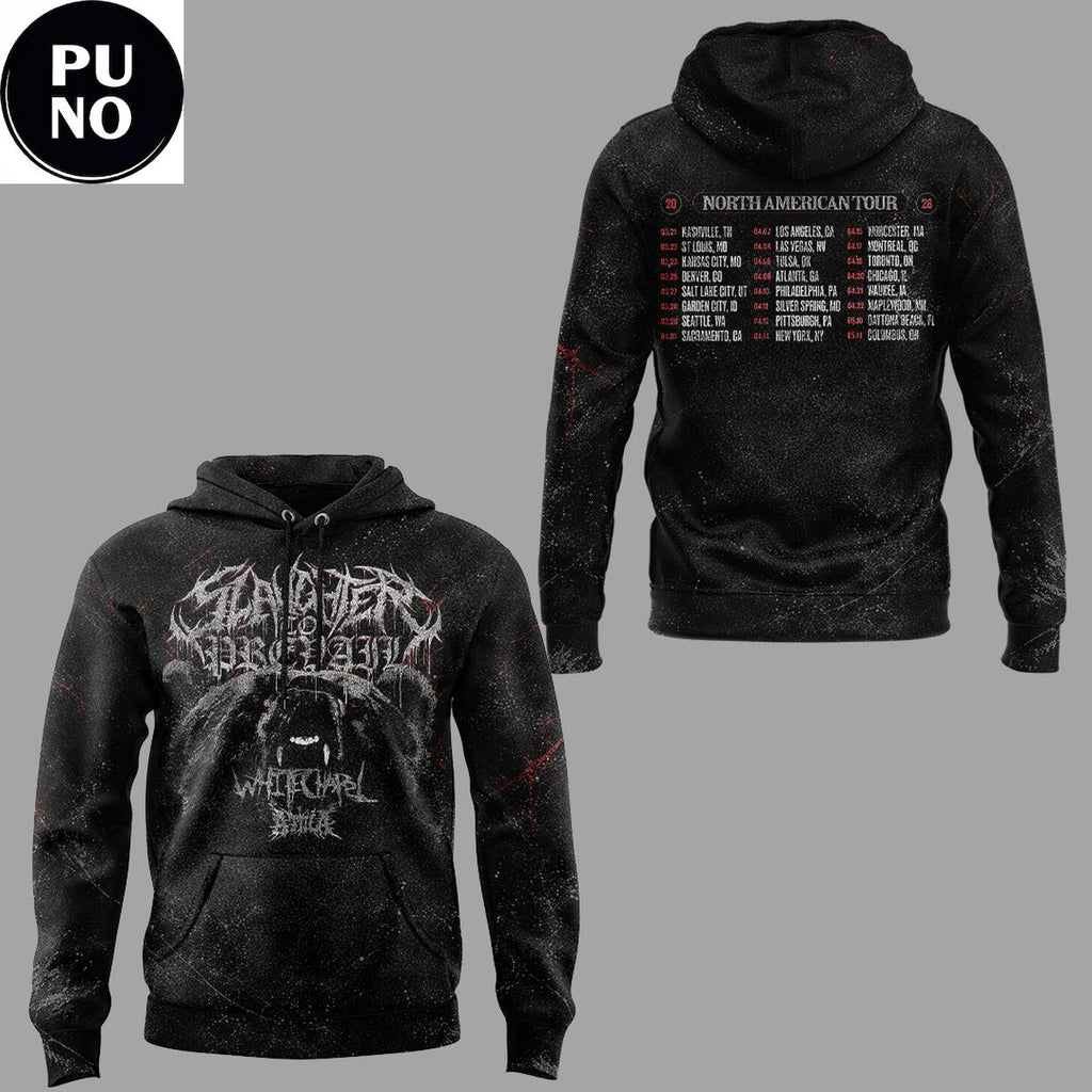Slaughter to Prevail North American Tour Schedule 2026 Hoodie T-Shirt