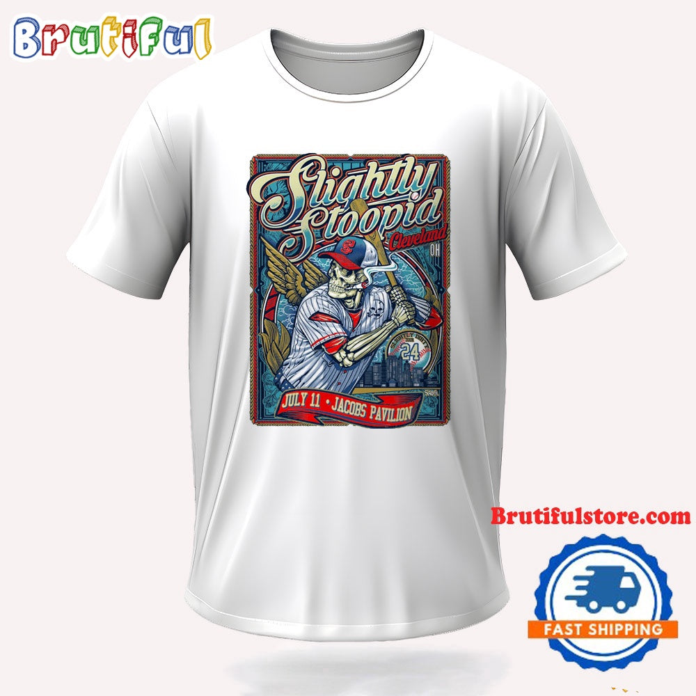 Slightly Stoopid Band July 11 2024 Cleveland OH at Jacobs Pavilion Tour T Shirt