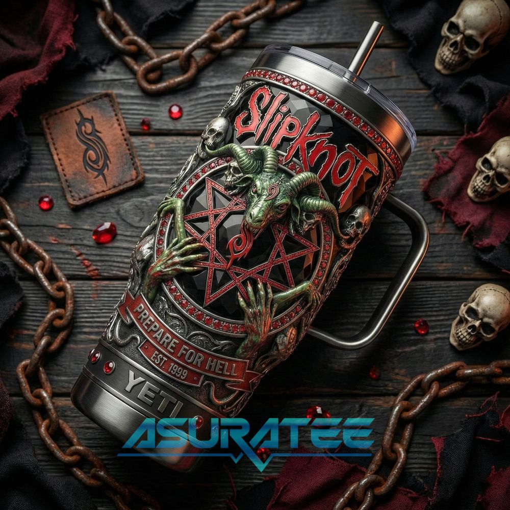 Slipknot Band Prepare For Hell 2026 YETI Tumbler